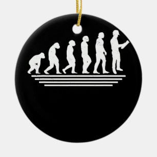 Die Evolution eines Zivilen technischen Funny Zivi Keramik Ornament