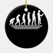 Die Evolution eines Zivilen technischen Funny Zivi Keramik Ornament (Hinten)
