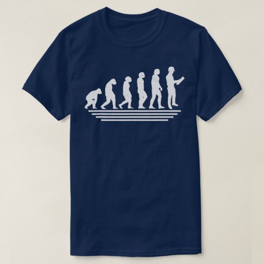 Die Evolution eines Zivilen technischen Funny Zivi T-Shirt (Design vorne)