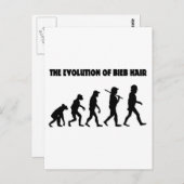 Die Evolution von B Hair Postkarte (Vorne/Hinten)