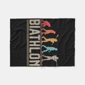 Die Evolution von Biathlon Target Shooting XC Skii Fleecedecke (Vorderseite (Horizontal))