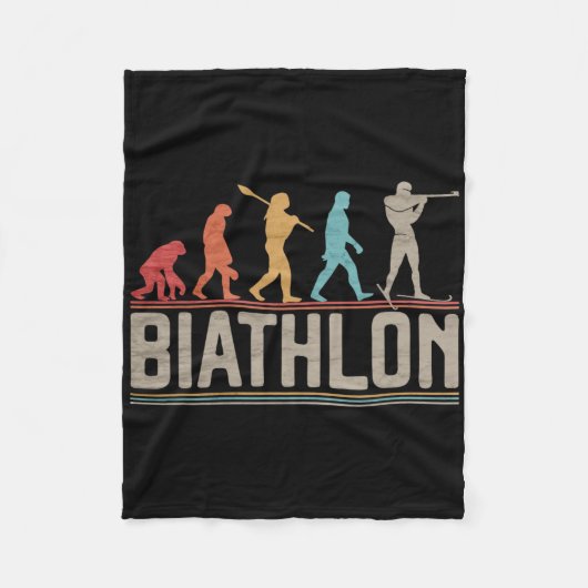 Die Evolution von Biathlon Target Shooting XC Skii Fleecedecke (Vorderseite)