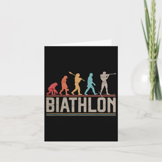 Die Evolution von Biathlon Target Shooting XC Skii Karte (Vorderseite)