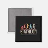 Die Evolution von Biathlon Target Shooting XC Skii Magnet (Vorderseite/Rückseite)
