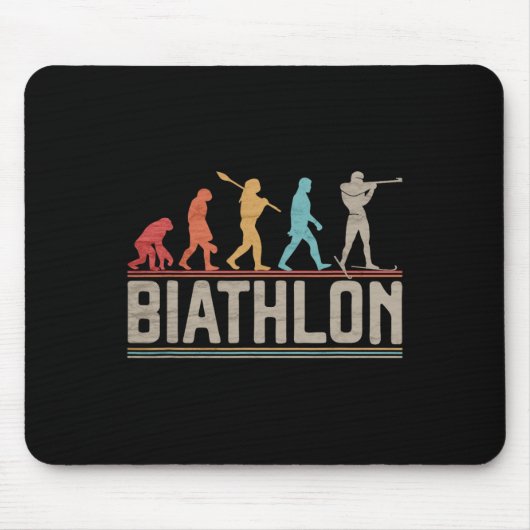 Die Evolution von Biathlon Target Shooting XC Skii Mousepad (Vorne)