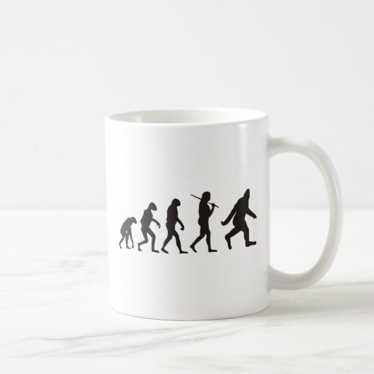 Die Evolution von Bigfoot Kaffeetasse (Rechts)