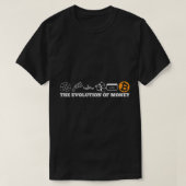 Die Evolution von Geld bitcoin btc crypto cryptocu T-Shirt (Design vorne)