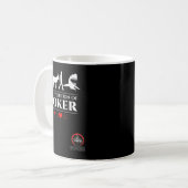 Die Evolution von Poker Fisch Donkey Man Card Shar Kaffeetasse (Vorderseite Links)