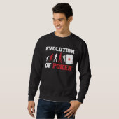 Die Evolution von Poker Pocket Aces Poker Sweatshirt (Vorne ganz)