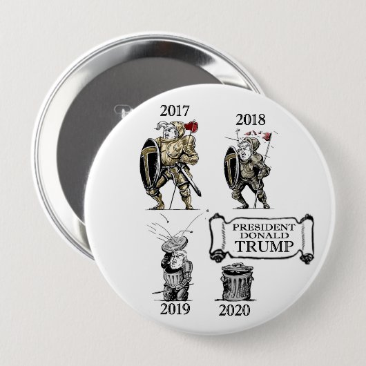 Die Evolution von Präsidenten Trump Button (Vorne & Hinten)