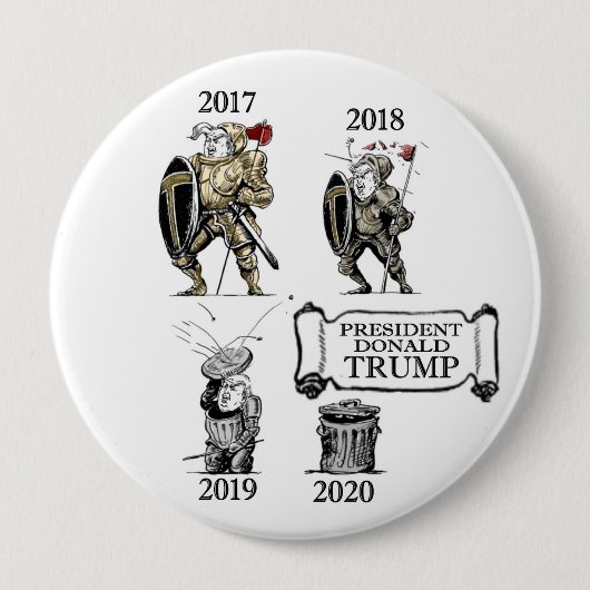 Die Evolution von Präsidenten Trump Button (Vorderseite)