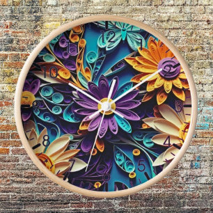 Die Ewige Gartenmauer bewacht die zeitlose Schönhe Uhr