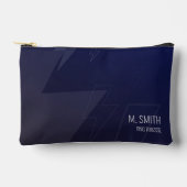 Die Executive Modern Navy Lightning Custom Arbeit  Zubehörtasche (Vorderseite)