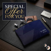 Die Executive Modern Navy Lightning Custom Arbeit  Zubehörtasche