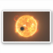 Die Exoplanet Wasp-107b ist ein Gasriese Aufkleber (Vorderseite)