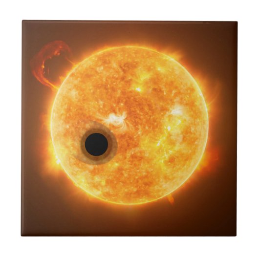 Die Exoplanet Wasp-107b ist ein Gasriese Fliese (Vorderseite)