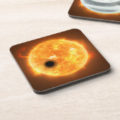 Die Exoplanet Wasp-107b ist ein Gasriese Getränkeuntersetzer (Linke Seite)