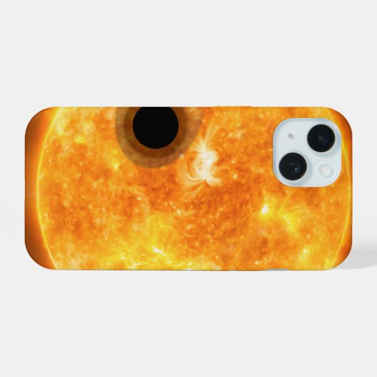 Die Exoplanet Wasp-107b ist ein Gasriese iPhone 15 Hülle (Rückseite (Horizontal))