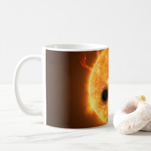 Die Exoplanet Wasp-107b ist ein Gasriese Kaffeetasse (Mit Donut)