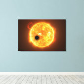 Die Exoplanet Wasp-107b ist ein Gasriese Leinwanddruck (Insitu (Holzboden))