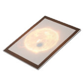 Die Exoplanet Wasp-107b ist ein Gasriese Notizblock (angewinkelt)