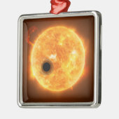 Die Exoplanet Wasp-107b ist ein Gasriese Ornament Aus Metall (Links)