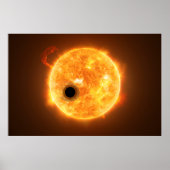 Die Exoplanet Wasp-107b ist ein Gasriese Poster (Vorne)