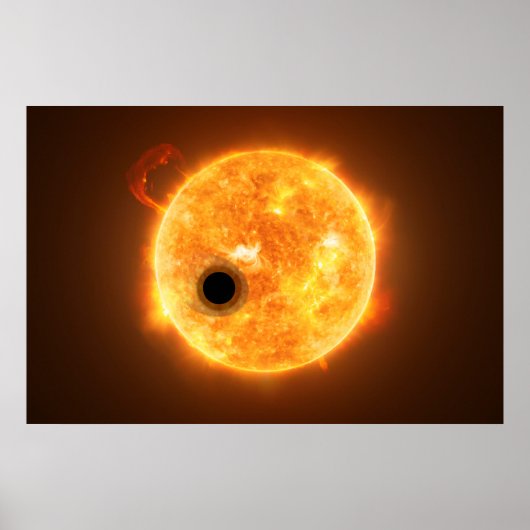 Die Exoplanet Wasp-107b ist ein Gasriese Poster (Vorne)