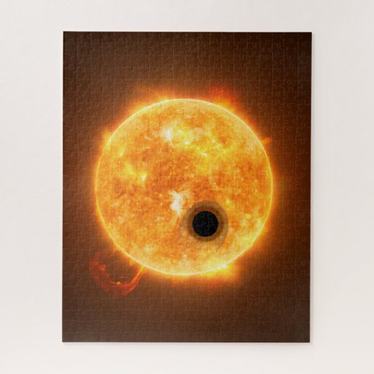 Die Exoplanet Wasp-107b ist ein Gasriese Puzzle (Vertikal)