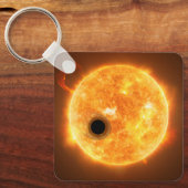 Die Exoplanet Wasp-107b ist ein Gasriese Schlüsselanhänger (Vorderseite)