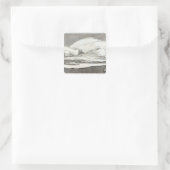 Die Expedition zum Nordpol Quadratischer Aufkleber (Tasche)