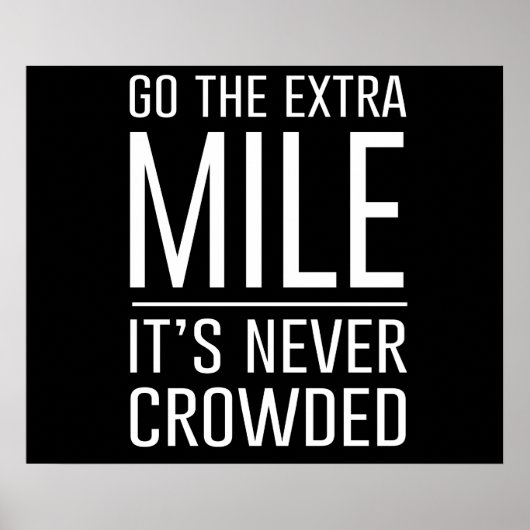 Die Extra-Meile...sie ist nie überfüllt Poster (Vorne)