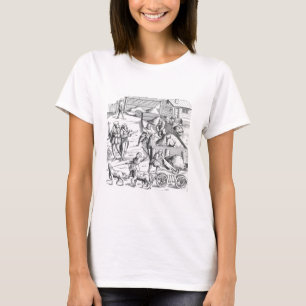 Die Extraktion von Metallen, nach einem Holzschnit T-Shirt