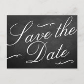Die Extravagante Chalkboard-Hochzeitskollektion Ankündigungspostkarte (Vorderseite)