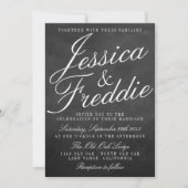 Die Extravagante Chalkboard-Hochzeitskollektion Einladung (Vorderseite)