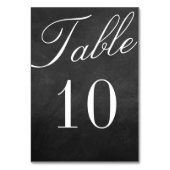 Die Extravagante Chalkboard-Hochzeitskollektion Tischnummer (Rückseite)