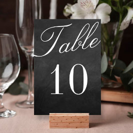 Die Extravagante Chalkboard-Hochzeitskollektion Tischnummer