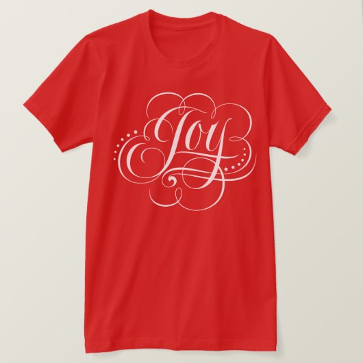 Die Extravagante Chalkboard-Schrift "Joy to the Wo T-Shirt (Design vorne)