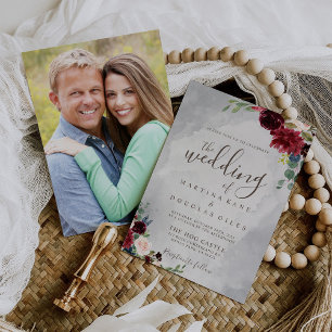 Die Extravaganten klassischen Blume Einladung