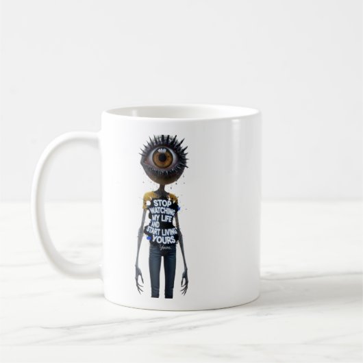Die Eye And Word-Kollektion Kaffeetasse (Links)