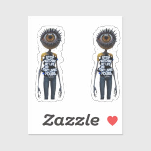Die Eye And Word Sammlung Aufkleber