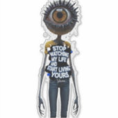 Die Eye And Word Sammlung Aufkleber (Vorderseite)