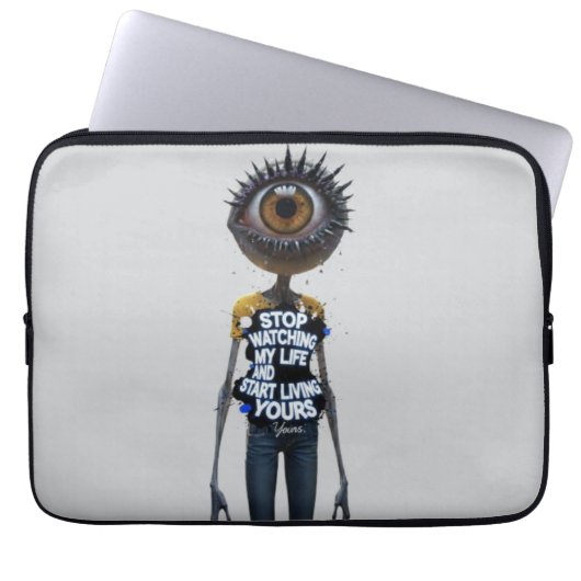 Die Eye And Word Sammlung Laptopschutzhülle (Vorderseite)