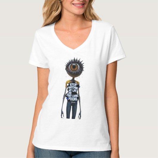 Die Eye And Word Sammlung T-Shirt (Vorderseite)