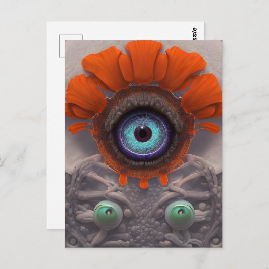 Die Eyeball-Pflanze Postkarte (Vorne/Hinten)