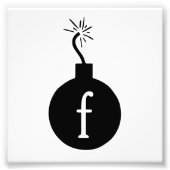 Die F-Bombe fallen lassen Fotodruck (Vorne)