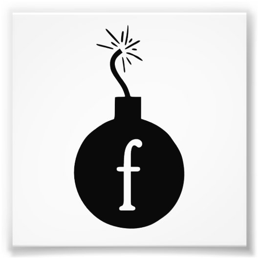 Die F-Bombe fallen lassen Fotodruck (Vorne)