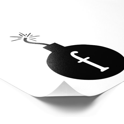 Die F-Bombe fallen lassen Fotodruck (Ecke)