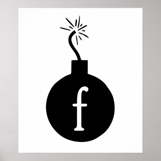 Die F-Bombe fallen lassen Poster (Vorne)