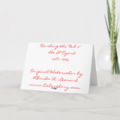 Die Fab-2-Weihnachtskarte entschlüsseln Feiertagskarte (Rückseite)